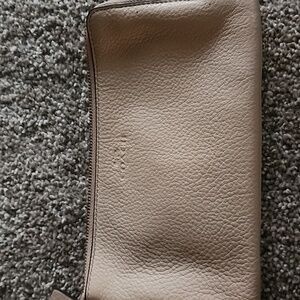 Coach Tan Leather Wristlet